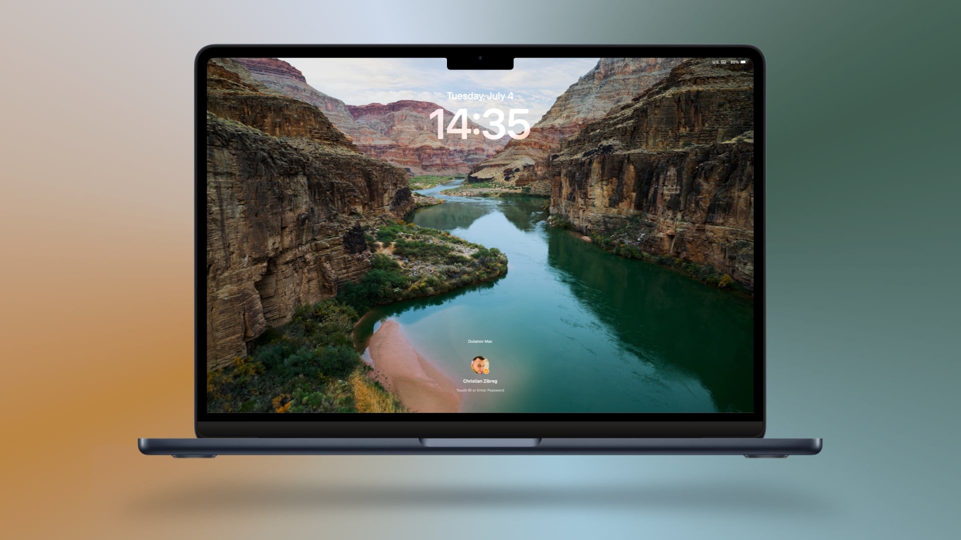 macOS 航拍屏幕保护程序设置界面